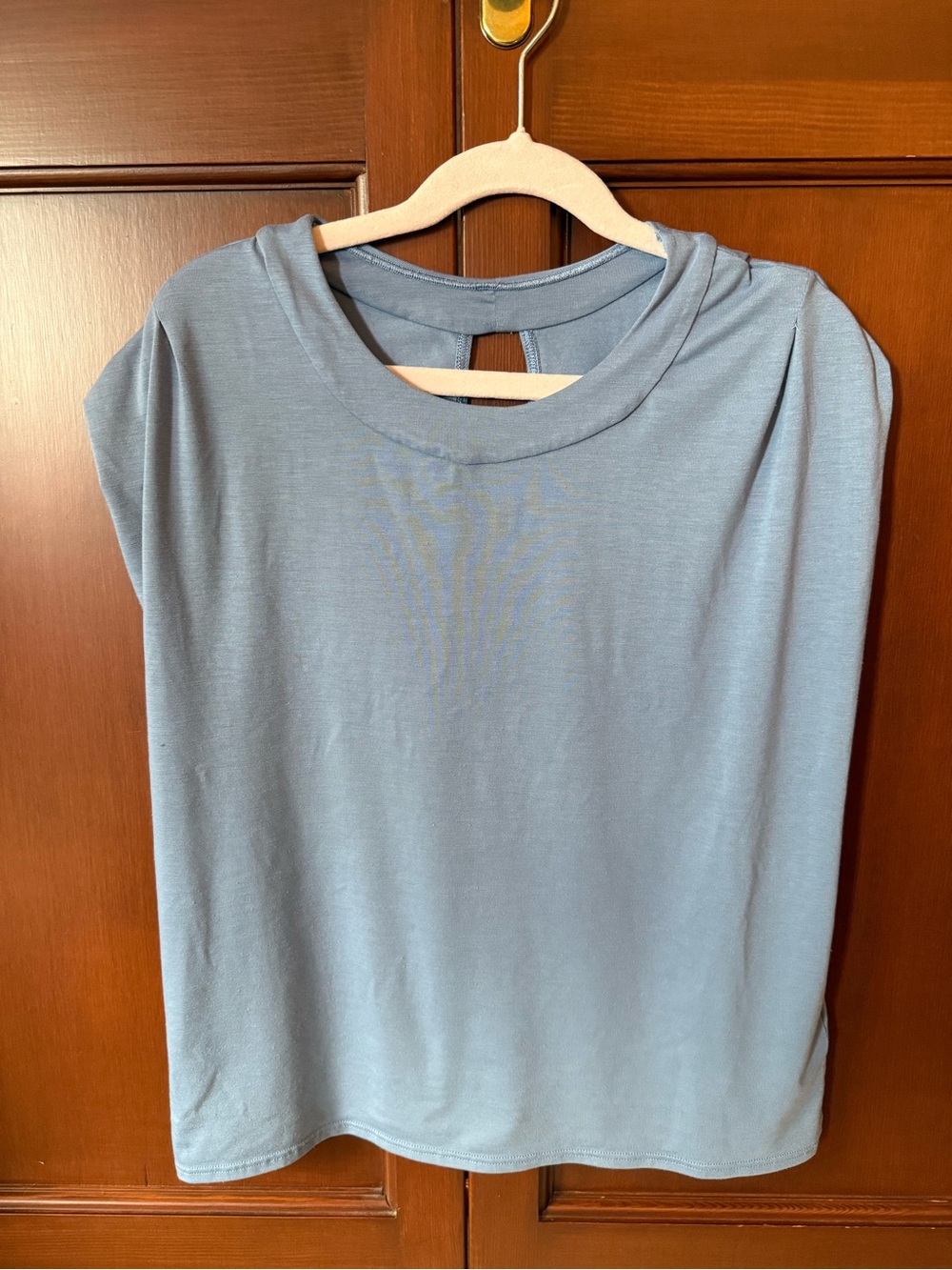 Athleta Powder Blue Short Sleeve Tee
